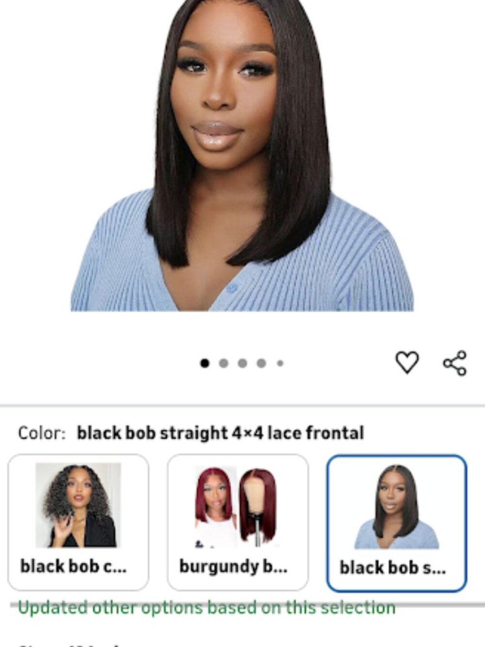 Share VCVVCW 12 Inch Glueless Lace Front Bob Wig - Short & Straight